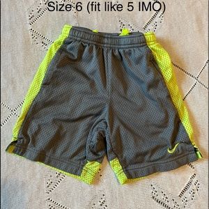 Nike Gym Shorts - Gray & Yellow